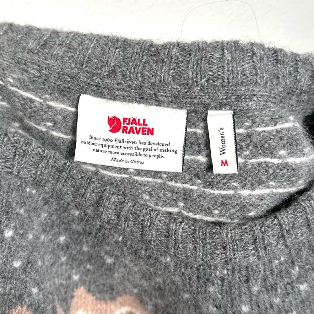 Women’s Fair Isles Style Fjallraven Övik Knit Sweater - Picture 7 of 9